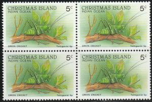 Christmas Island, #199 Unused  Block Of 4, From 1987-89