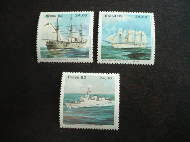 Stamps - Brazil - Scott# 1837-1839 - Mint Never Hinged Set of 3 Stamps