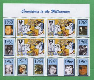 Countdown To The Millennium 101 Dalmatians Souvenir Stamp Sheet MNH Angola E32