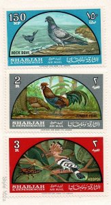 Sharjah #C31-3 MNH birds