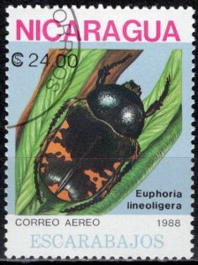 Nicaragua; 1988: Sc. # 1730: O/Used CTO Single Stamp