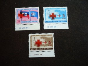 Stamps - Haiti - Scott# C133-C135 - Mint Hinged Set of 3 Stamps