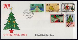 Fiji 518-522 Christmas U/A FDC