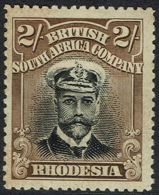 RHODESIA 1913 KGV ADMIRAL 2/- DIE I PERF 15 