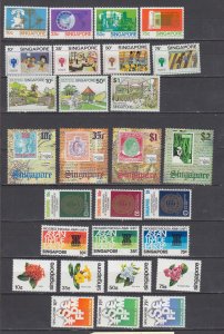 J45788 JL stamps 8 different singapore mnh sets lot