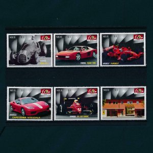 [106594] Niue 2007 Classic cars Ferrari Formula 1 Racing  MNH