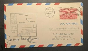 1953 Gary Indiana First Flight Air Mail Cover to Brooklyn New York