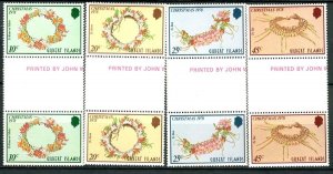 Gilbert and Ellice Islands #317 - 320 MNH Gutter Pairs