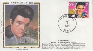 1993 USA Elvis Presley stamp  (Scott 2721) Colorano FDC Set B