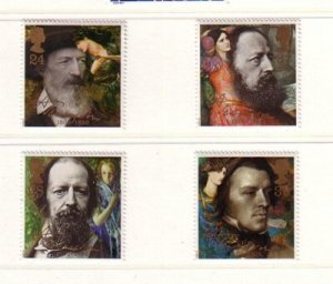 Great Britain Sc 1441-44 Lord Tennyson stamp set mint NH