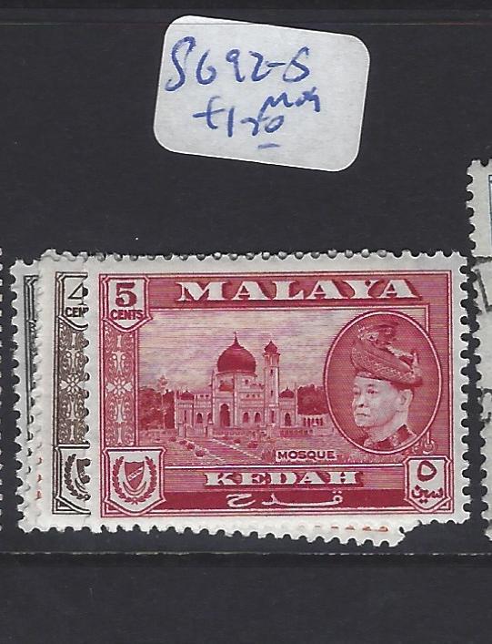  MALAYA KEDAH (P0707B)  SULTAN 1C-5C   SG 92-5   MOG