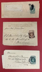 Great Britain, Lot of 3, Used, Half Penny Wrappers, Victoria & Edward VII