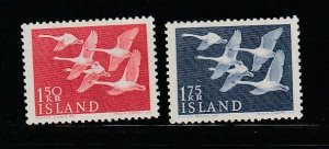 Iceland 298-299 Set MNH Birds (C)