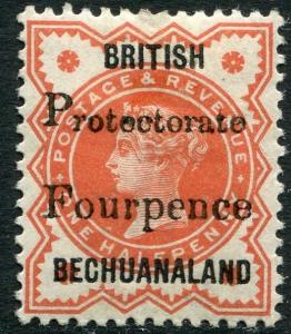 BECHUANALAND-1889 4d on ½d Vermilion Sg 53 MOUNTED MINT V20363