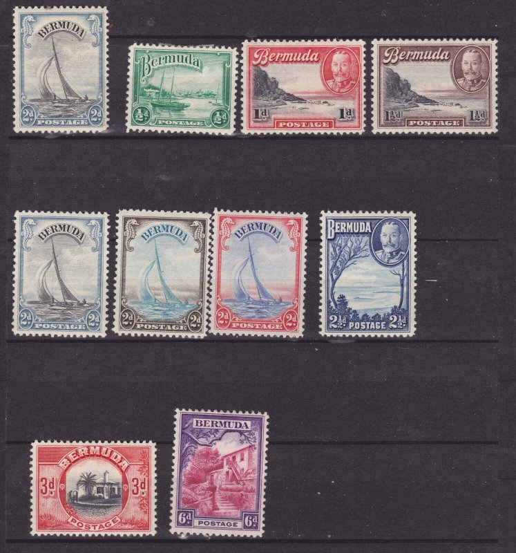 BERMUDA # 105-114 hinged  / HR                                3c633