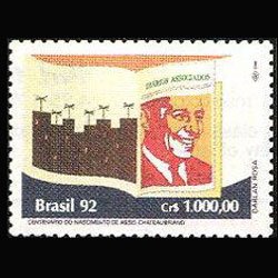 BRAZIL 1992 - Scott# 2394 Writer Assis 1000cr NH