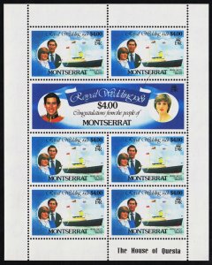 Montserrat Scott 465-470 Full Sheets (1981) Mint NH VF C 