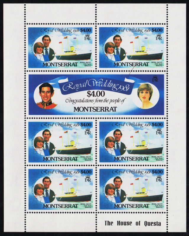 Montserrat Scott 465-470 Full Sheets (1981) Mint NH VF C 