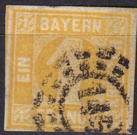 Bavaria #9  F-VF Used CV $20.00  (SU7333)