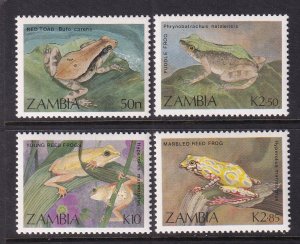 Zambia 462-465 Frogs MNH VF