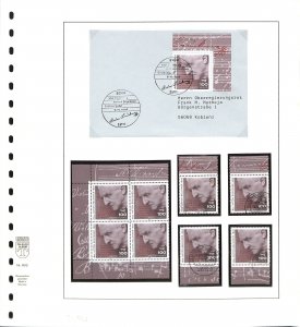 Germany #1949 VFU stamps & FDC Anton Bruckner music composer
