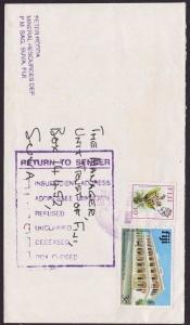 FIJI 1998 local Suva cover with large RETURN TO SENDER box marking..........5995