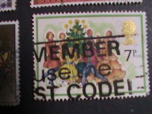 ​GREAT BRITAIN -12 VERY OLD CHRISTMAS STAMPS USED-VF WE SHIP TO WORLD WIDE