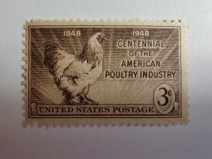 SCOTT #968 POULTRY INDUSTRY SINGLE ISSUE MINT NEVER HINGED