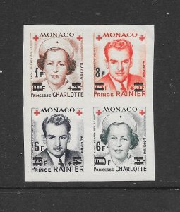 MONACO - CLEARANCE #291b (IMPERF) RED CROSS  MH
