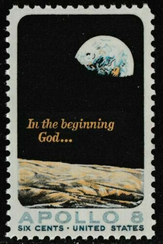 1969 Apollo 8 Space Moon Single 6c Postage Stamp - MNH, OG - Sc# 1371 - DS198