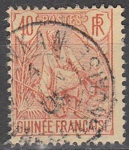 French Guinea #27 Used  CV $24.00 (A13000)