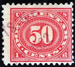 R238 50¢ Documentary Stamp (1917) Used