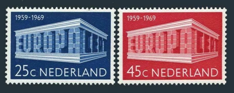 Netherlands 475-476,MNH.Michel 920-921. EUROPE CEPT-1969 Tenth anniversary.