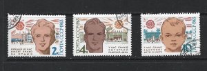 RUSSIA - 1963 WORLD HEALTH DAY - SCOTT 2729 TO 2731 - USED