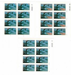 BCF2p van Dam, Canada, 1990-1991, Complete Set of 3 Panes of 8 