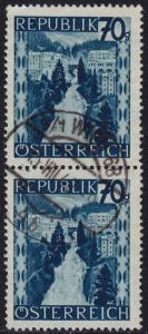 Austria - 1946 - Scott #475 - used pair - Bad-Gastein