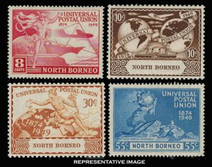 North Borneo Scott 240-243 Unused lightly hinged.