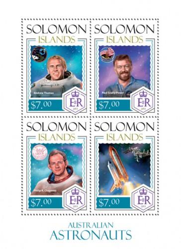 SOLOMON ISLANDS 2014 SHEET AUSTRALIAN ASTRONAUTS SPACE slm14115a