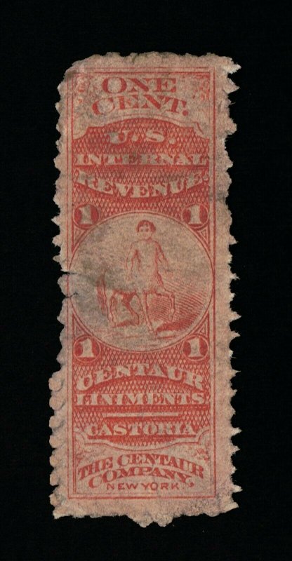 AFFORDABLE SCOTT #RS50c PRIVATE DIE CENTAUR CO. MEDICINE PRINTED ON PINK #14321