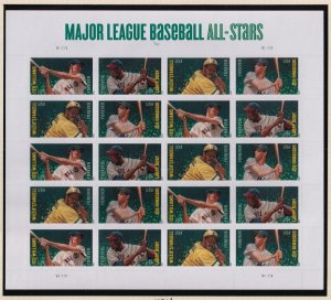 2012 Major League Baseball All-Stars Sc 4697b mint sheet of 20 MNH