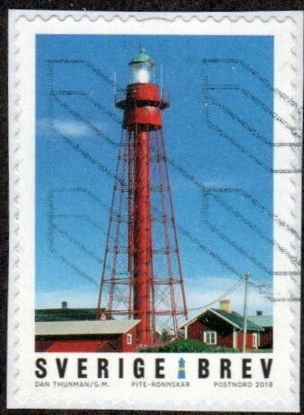 Sweden 2815b - Used - (9k) Pite-Ronneskar Lighthouse (2018) (cv $1.60)