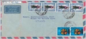 57318 - IRAQ - POSTAL HISTORY: OFFICIAL STAMPS on AIRMAIL COVER to ITALY 1973