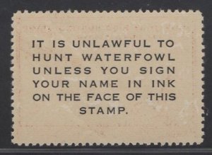 US #RW13 $1 Red Brown  Duck Stamp MINT NH SCV $50.00