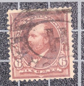 Scott 271 - 6 Cents Garfield - Used - Nice Stamp - SCV - $8.50