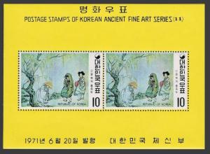 Korea South 781a-786a,MNH.Michel Bl.329-334. Ancient Art,1971.By Shin Yun-bok.