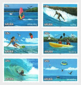 Aruba 2018 MNH Stamps Scott 603-608 Water Sports Surfing Canoeing Parasailing