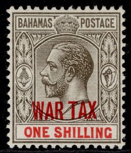 BAHAMAS GV SG99, 1s grey-black & carmine WAR TAX, M MINT. Cat £15.