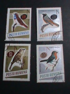 ​ROMANIA STAMP- WORLD LOVELY BEAUTIFUL SONG BIRDS-CTO STAMPS SET VERY FINE