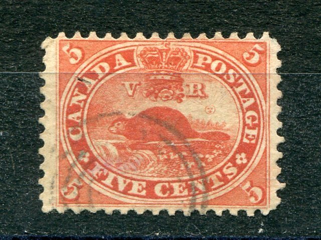 Canada #15ii  Used orange red  VF -  Lakeshore Philatelics