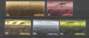 Lesotho 75-79 MNH Dinosaurs SCV8.50